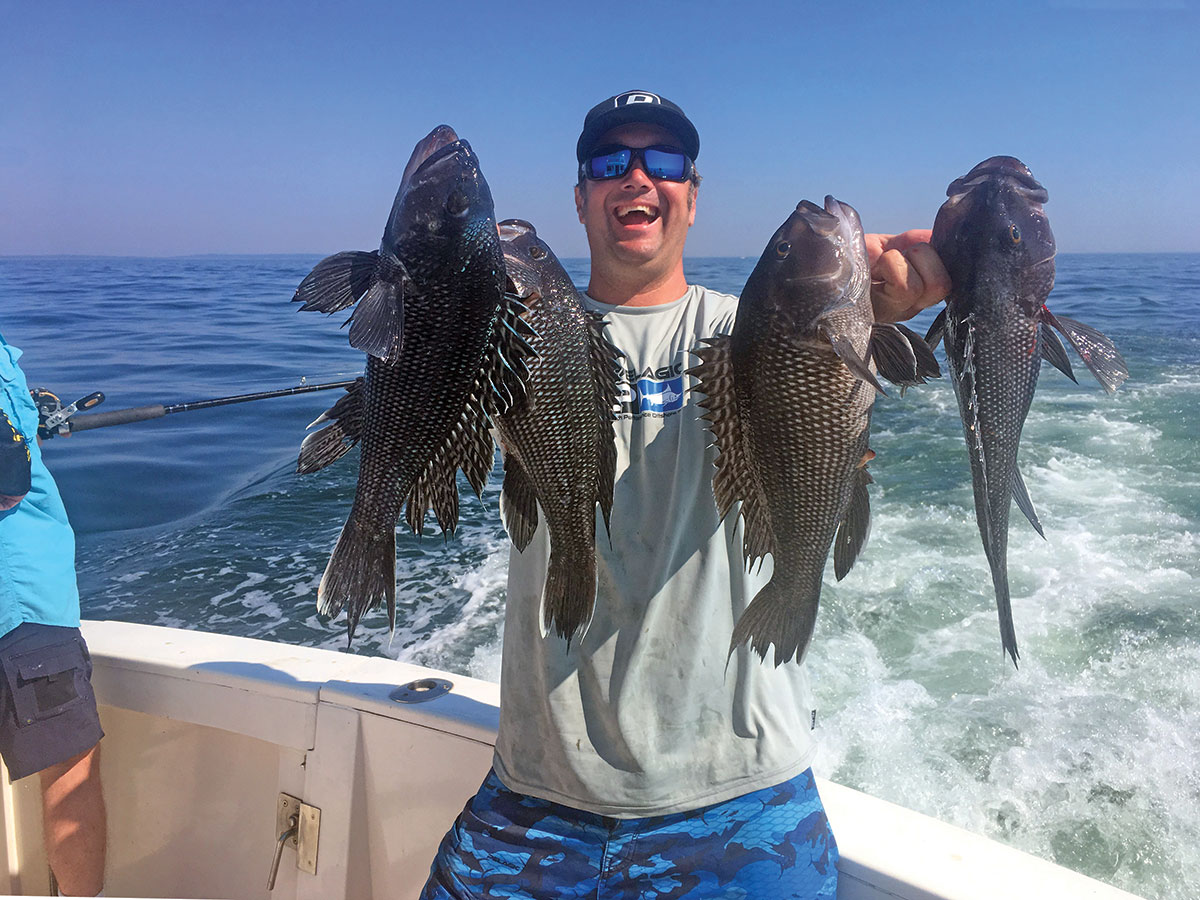 Black Sea Bass Fishing - The Setup to catch your BIGGEST black sea bass.  Part 1 of Black Sea Bass 