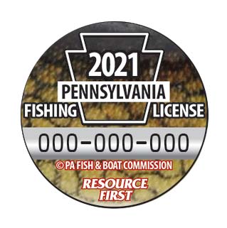PA Anglers Select Chain Pickerel For 2021 License Button - The