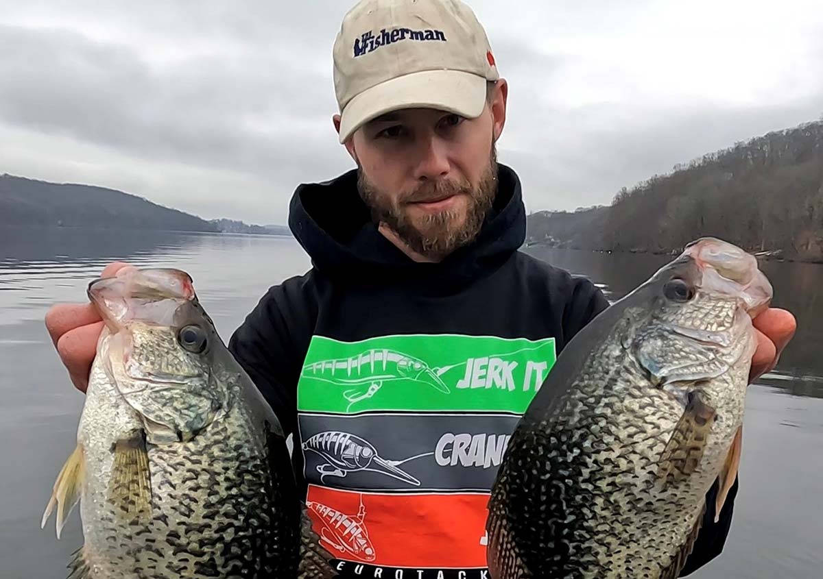 How to single pole jig pre-spawn Crappie Fish Eat Live 