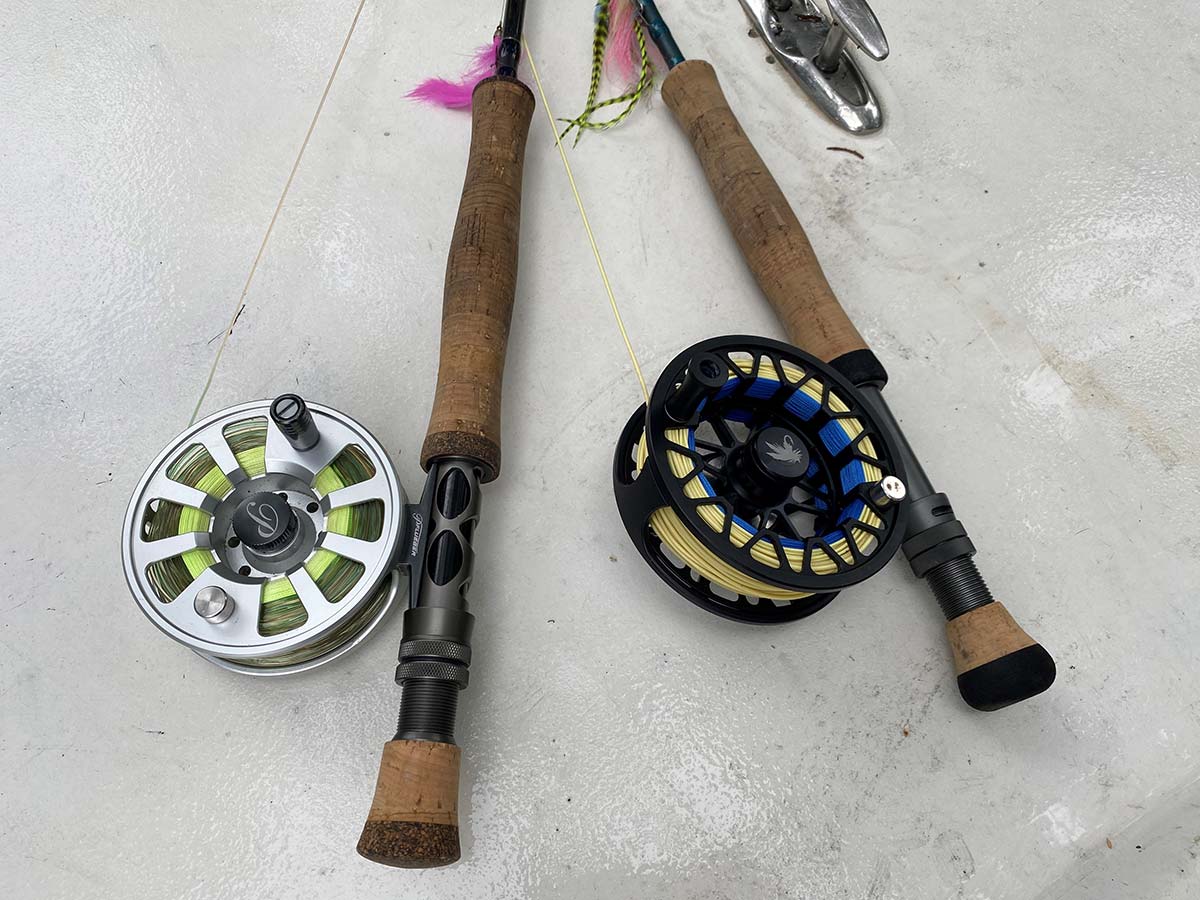 Fishing Rod and Reel Combo for Bass, Salmon, or Catfish, Green