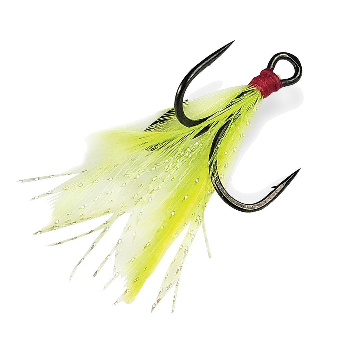 Bucktail Dressed Treble Hook Set Feather Fishing Hooks Freshwater Size 2 4  6 8 Pack of 6 : : Sports, Fitness & Outdoors