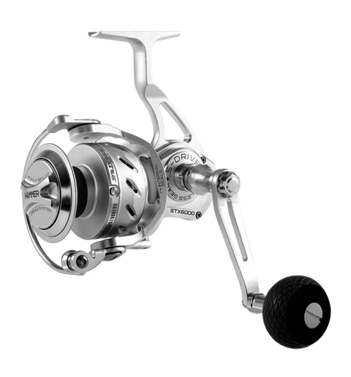 VAN STAAL X Series Bail-Less Spinning, right hand, Spinning Fishing Reel,  Front Drag 150 / Silver